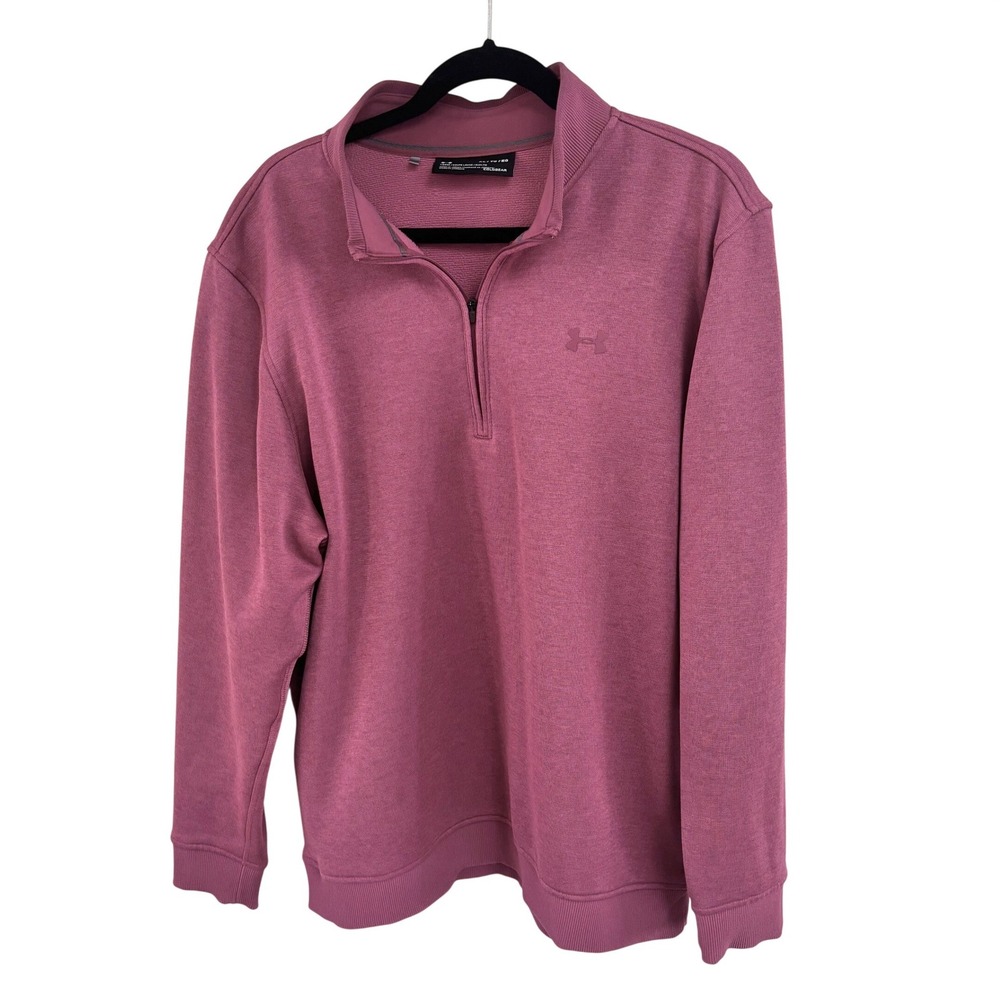 Under Armour Storm Gorpcore ColdGear Mens XL 1/4 Zip Pullover Heathered Purple